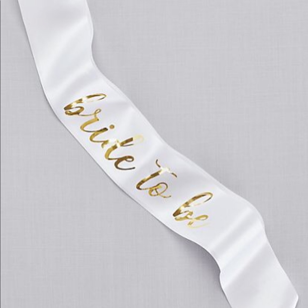 Bride to be sash